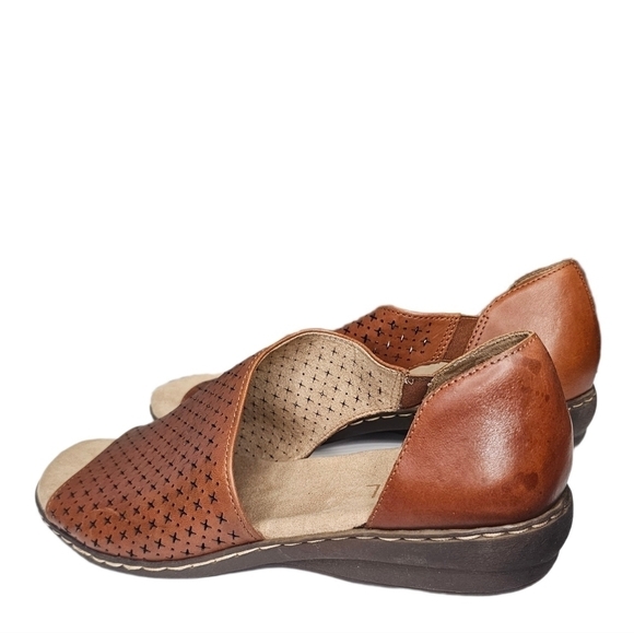 Naturalizer brown cutout leather casual sandals size 10 - Picture 4 of 11